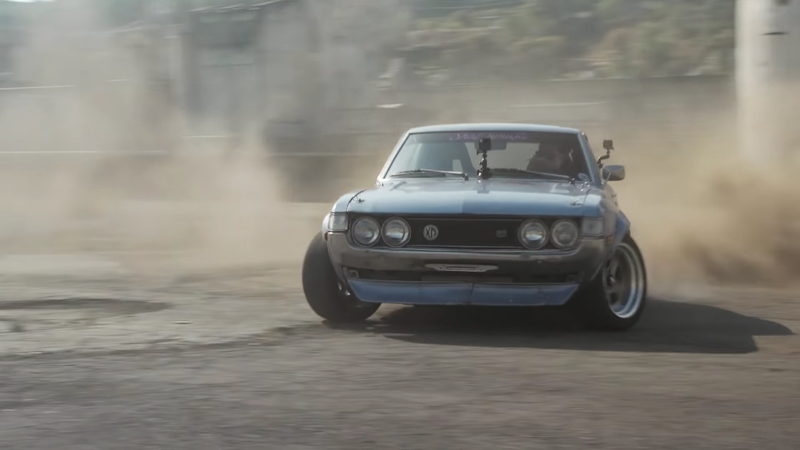Illustration for article titled America's Coolest Drift Car Is This Engine-Swapped 1973 Toyota Celica
